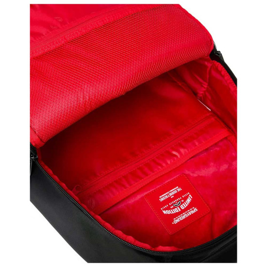 Sprayground Τσάντα πλάτης Shark Central Black Nylon Gray Embossed Backpack